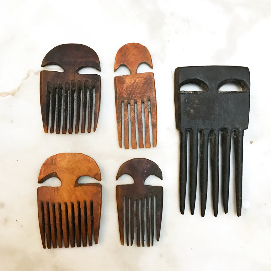 African wooden combs