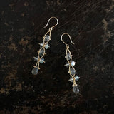 Labradorite and 14k gold earrings