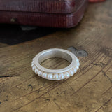 pearl eternity ring