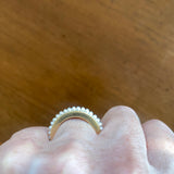 pearl and brass ring