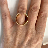 Estyn Hulbert brass Open Circle ring