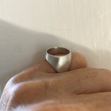 Tiny Circle Ring - Matte Sterling Silver / Size 5.25