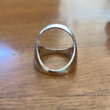 Sterling silver modern circle ring