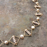 Hoard Necklace No 2 - Champagne Pearl