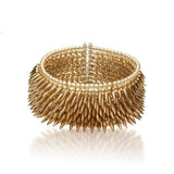 Jessica Rose gold-plated bullet cuff