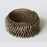 Toned 8 row bullet cuff, designed by Jessica Rose, made by Estyn Hulbert