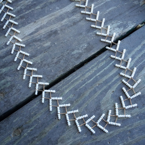 Long Open Wild Geese necklace