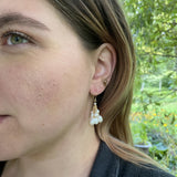 Pearl Cluster earrings with 14k ear wires
