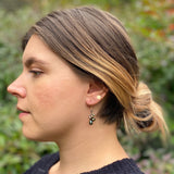 Small Cluster Earrings - Peacock Pearl