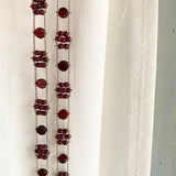 Garnet gemstone necklace